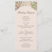 Regal Doors Elegant Faux Foil Wedding Programm (Vorderseite)