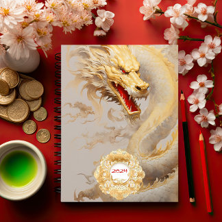 Regal Dragon Lore: Gewohnter goldener Drache Notizblock