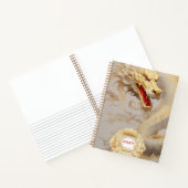 Regal Dragon Lore: Gewohnter goldener Drache Notizblock (Innenseite)