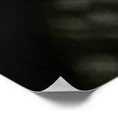 Regal Ebony Portrait Intense Gaze Gold Hoops Poster (Ecke)