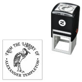 Regal Egret Bird Library Name Permastempel (Beispiel)