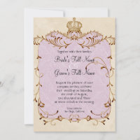 Regal Egrets, Wirbel & Damask - Einladung zur Hoch