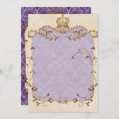 Regal Egrets, Wirbel & Damask - Vielen Dank Mitteilungskarte (Vorne/Hinten)