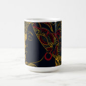 Regal Elegance: Afrikanische amerikanische Königin Kaffeetasse (Mittel)