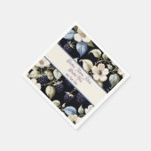 Regal Elegance BlackBerry & Blooms Serviette (Ecke)