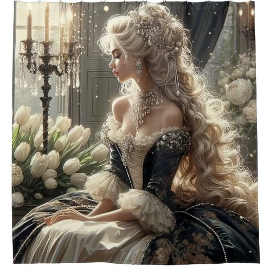 Regal Elegance Duschvorhang (Vorderseite)