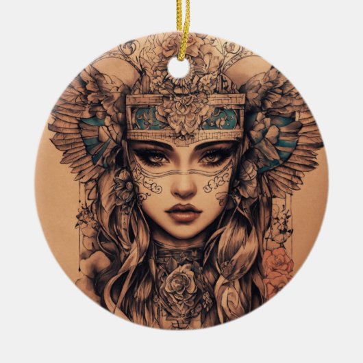 Regal Elegance Keramik Ornament (Vorne)