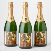 Regal Elixir: Eine königliche Wine Fit für Könige  Schaumweinetikett (Flaschen)
