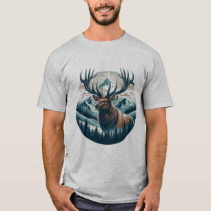 Regal Elk, Majestic Wildlife T-Shirt