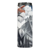 Regal Elk mit amerikanischem Stolz Thermosbecher (Rückseite)