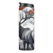 Regal Elk mit amerikanischem Stolz Thermosbecher (Nach rechts gedreht)