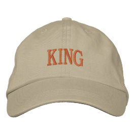 Regal Embroidery Khaki Cap King Name gedruckt Bestickte Baseballkappe