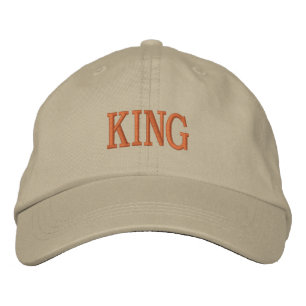 Regal Embroidery Khaki Cap King Name gedruckt Bestickte Baseballkappe