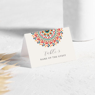 Regal Festliche Eleganz Mandala Hochzeitsplatzkart Tischnummer