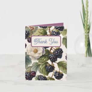 Regal Florale Eleganz: Brautdusche Dankeskarte