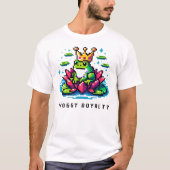 Regal Froggy - Pixel Frog mit Krone T-Shirt (Vorderseite)