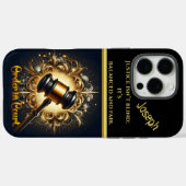 Regal Gavel symbolisiert Gerechtigkeit Case-Mate iPhone Hülle (Rückseite (Horizontal))