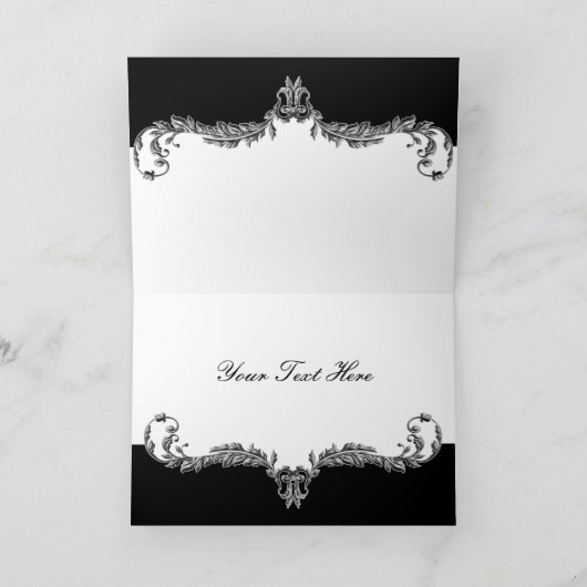 Regal geblüht schwarz-graue Damaskus Danke (Innenseite)