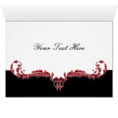 Regal geblüht schwarze und rote Damaske Danke (Innenansicht Horizontal (Unten))