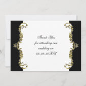 Regal geblüht Schwarzmeerkatze und Golddampfer Vie Einladung (Rückseite)