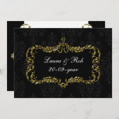 Regal geblüht Schwarzmeerkatze und Golddampfer Vie Einladung (Vorne/Hinten)