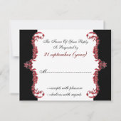 Regal geblüht uAwg RSVP Karte (Rückseite)