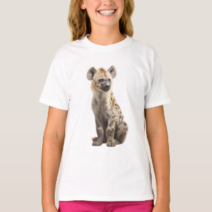 Regal geflecktes Hyänenjunges: Ein Portrait der Sa T-Shirt