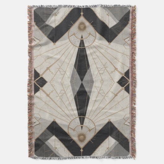 Regal Geometry Throw Blanket Decke (Vorderseite Vertikal)