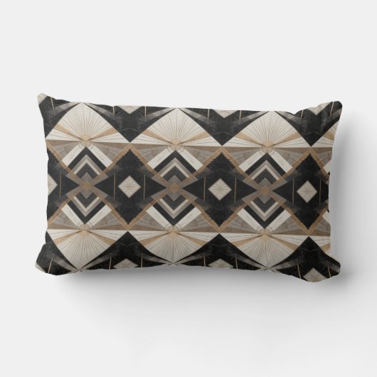 Regal Geometry Throw Cotton Lumbar Cushion Lendenkissen (Rückseite)