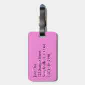 Regal Geranium Flowers Elegant Maroon Floral Lugga Gepäckanhänger (Rückseite vertikal)