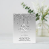 Regal GLITZER Dripping COUPLES SHOWER Ampersand Postkarte (Stehend Vorderseite)