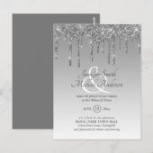 Regal GLITZER Dripping PROBE DINNER Ampersand Postkarte (Vorne/Hinten)