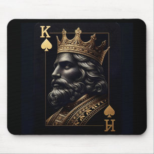 Regal Gold King of Spades Mouse Pad - Stilvolle Re Mousepad