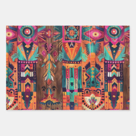 Regal Gold "Legacy of the Sun Empire" Aztec Wrap S Geschenkpapier Set