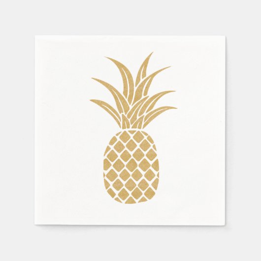 Regal Gold Pineaple Napkins Serviette (Vorderseite)