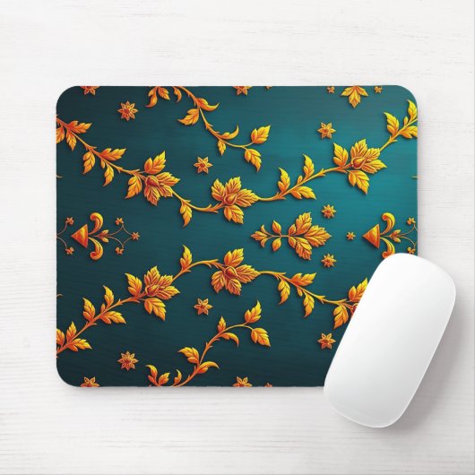 Regal Golden Vine Mouse Pad Mousepad (Mit Mouse)