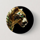 Regal Grace: Der Goldene Jaguar mit den Emeralds Button (Vorderseite)