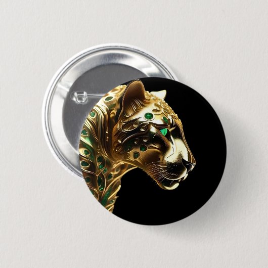 Regal Grace: Der Goldene Jaguar mit den Emeralds Button (Vorne & Hinten)