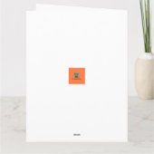 Regal Gray Cat mit Weihnachtsbeleuchtung Urlaub Karte (Rückseite)