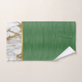 REGAL GREEN MARBLE GOLD BADEZIMMER TOWEL SET (Handtuch)