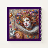 "Regal Harlequin Dreams - Fantasy Notebook" Notizblock (Rückseite)