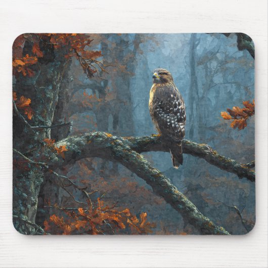 Regal Hawk Blue Forest Branch Mousepad (Vorne)