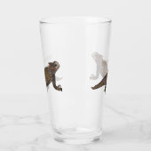 Regal-Horned-Eidechsen-Cartoon Glas (Links)
