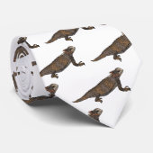 Regal-Horned-Eidechsen-Cartoon Krawatte (Gerollt)