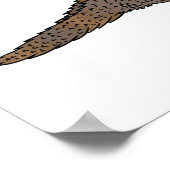 Regal-Horned-Eidechsen-Cartoon Poster (Ecke)