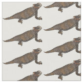 Regal-Horned-Eidechsen-Cartoon Stoff (Nahaufnahme)