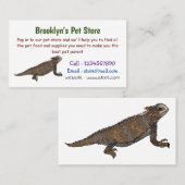 Regal-Horned-Eidechsen-Cartoon Visitenkarte (Vorne/Hinten)