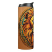 Regal Hydration: Majestic Lion Water Flasche (Nach links gedreht)