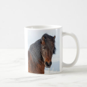 Regal Icelandic Horse Headshot Kaffeetasse