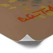 Regal im Herbst | Schöne schwarze Frau Poster (Ecke)